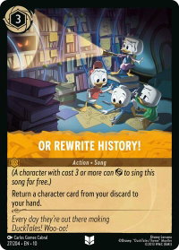 Or Rewrite History! - Whispers in the Well (10) #27/204 - Uncommon Disney Lorcana Trading Card