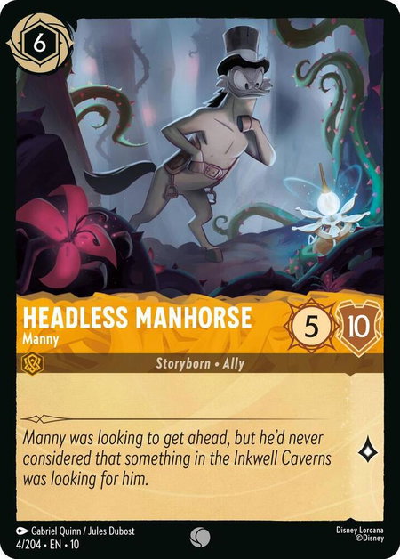 Headless Manhorse - Manny - Whispers in the Well Disney Lorcana trading card