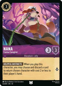 Nana - Canine Caregiver - Whispers in the Well (10) #53/204 - Uncommon Disney Lorcana Trading Card