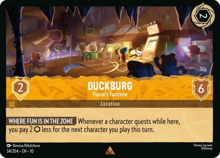 Duckburg - Funso's Funzone - Whispers in the Well Disney Lorcana trading card