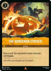 The Horseman Strikes! - Whispers in the Well (10) #29/204 - Rare Disney Lorcana Trading Card
