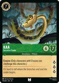 Kaa - Secretive Snake - Whispers in the Well (10) #79/204 - Uncommon Disney Lorcana Trading Card