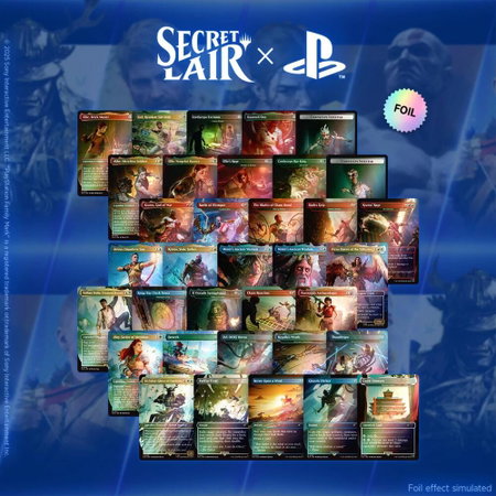 Secret Lair x Playstation Superdrop: Foil Trophy Bundle trading card from Secret Lair Drop Series Secret Lair x Playstation Superdrop: Foil Trophy Bundle - Secret Lair Drop Series Magic: The Gathering trading card