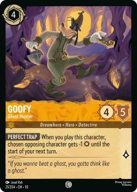 Goofy - Ghost Hunter - Whispers in the Well (10) #21/204 - Common Disney Lorcana Trading Card