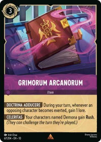 Grimorum Arcanorum - Whispers in the Well (10) #67/204 - Rare Disney Lorcana Trading Card