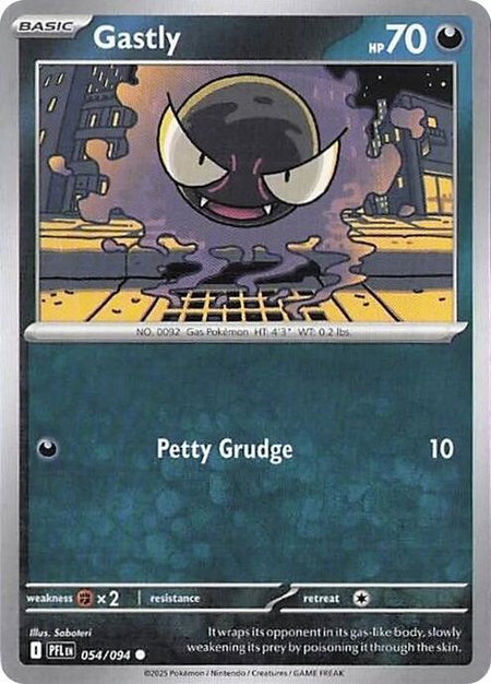 Gastly - ME02: Phantasmal Flames Pokémon trading card