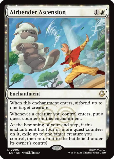 Airbender Ascension - Avatar: The Last Airbender Magic: The Gathering trading card