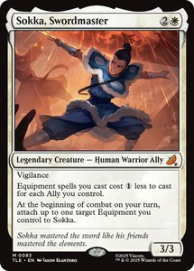 Sokka, Swordmaster - Avatar: The Last Airbender: Eternal-Legal (TLE) #83 - Mythic Rare Magic: The Gathering Trading Card
