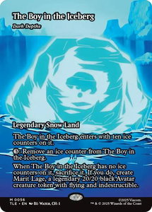The Boy in the Iceberg - Dark Depths (Borderless) - Avatar: The Last Airbender: Eternal-Legal (TLE) #56 - Mythic Rare Magic: The Gathering Trading Card