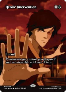 Heroic Intervention (Borderless) - Avatar: The Last Airbender: Eternal-Legal (TLE) #43 - Mythic Rare Magic: The Gathering Trading Card