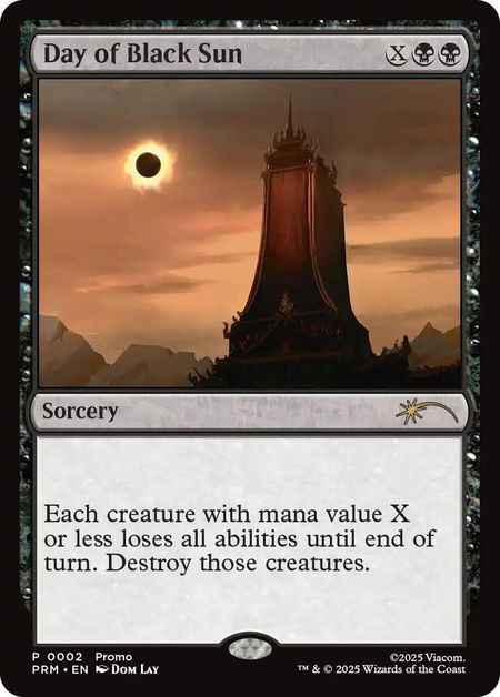 Day of Black Sun - Unique and Miscellaneous Promos Magic: The Gathering trading card