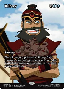 Bribery (Borderless) - Avatar: The Last Airbender: Eternal-Legal (TLE) #10 - Mythic Rare Magic: The Gathering Trading Card