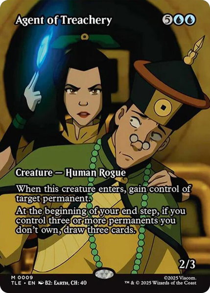 Agent of Treachery (Borderless) trading card from Avatar: The Last Airbender: Eternal-Legal Agent of Treachery (Borderless) - Avatar: The Last Airbender: Eternal-Legal Magic: The Gathering trading card