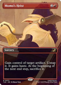 Momo's Heist (Borderless) - Avatar: The Last Airbender: Eternal-Legal (TLE) #72 - Rare Magic: The Gathering Trading Card