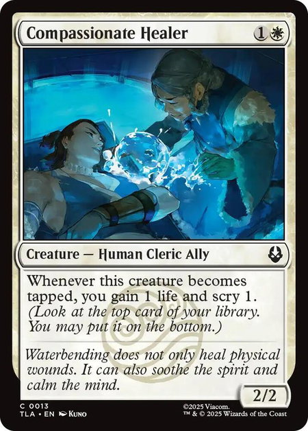 Compassionate Healer - Avatar: The Last Airbender Magic: The Gathering trading card