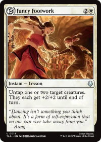 Fancy Footwork - Avatar: The Last Airbender (TLA) #19 - Uncommon Magic: The Gathering Trading Card