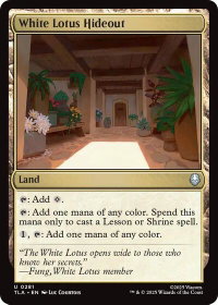 White Lotus Hideout - Avatar: The Last Airbender (TLA) #281 - Uncommon Magic: The Gathering Trading Card