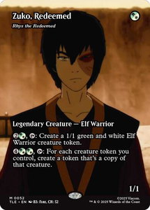 Zuko, Redeemed - Rhys the Redeemed (Borderless) - Avatar: The Last Airbender: Eternal-Legal (TLE) #52 - Mythic Rare Magic: The Gathering Trading Card