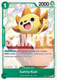 Sunny-Kun - Carrying On His Will: 3rd Anniversary Tournament Cards (OP13 ANN) #OP13-026 - Common One Piece Trading Card