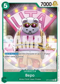 Bepo - Carrying On His Will: 3rd Anniversary Tournament Cards (OP13 ANN) #OP13-035 - Common One Piece Trading Card