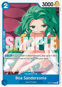 Boa Sandersonia - Carrying On His Will: 3rd Anniversary Tournament Cards (OP13 ANN) #OP13-050 - Common One Piece Trading Card