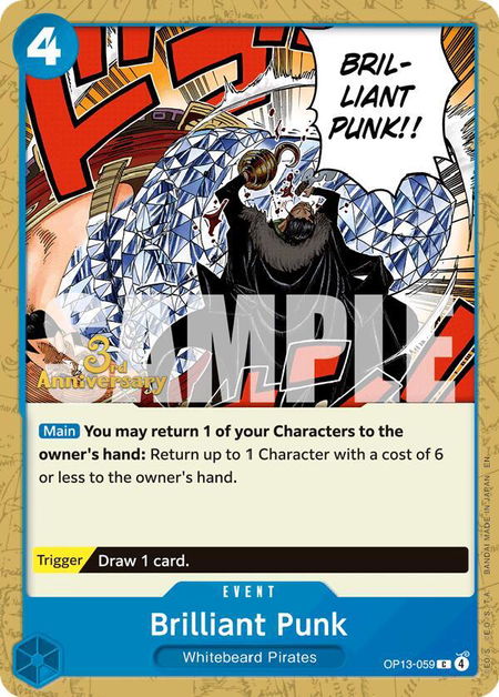 Brilliant Punk - Carrying On His Will: 3rd Anniversary Tournament Cards One Piece trading card