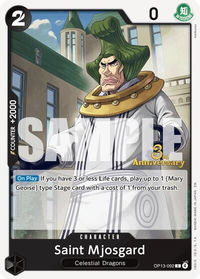 Saint Mjosgard - Carrying On His Will: 3rd Anniversary Tournament Cards (OP13 ANN) #OP13-092 - Common One Piece Trading Card