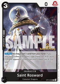Saint Rosward - Carrying On His Will: 3rd Anniversary Tournament Cards (OP13 ANN) #OP13-095 - Common One Piece Trading Card