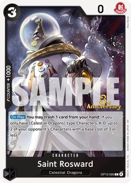 Saint Rosward - Carrying On His Will: 3rd Anniversary Tournament Cards One Piece trading card