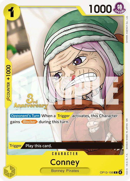 Conney - Carrying On His Will: 3rd Anniversary Tournament Cards One Piece trading card