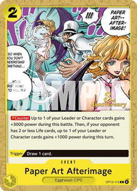 Paper Art Afterimage - Carrying On His Will: 3rd Anniversary Tournament Cards (OP13 ANN) #OP13-115 - Common One Piece Trading Card