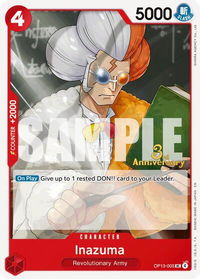 Inazuma - Carrying On His Will: 3rd Anniversary Tournament Cards (OP13 ANN) #OP13-005 - Uncommon One Piece Trading Card