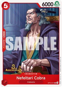 Nefeltari Cobra - Carrying On His Will: 3rd Anniversary Tournament Cards (OP13 ANN) #OP13-011 - Uncommon One Piece Trading Card