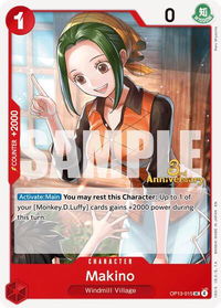 Makino - Carrying On His Will: 3rd Anniversary Tournament Cards (OP13 ANN) #OP13-015 - Uncommon One Piece Trading Card