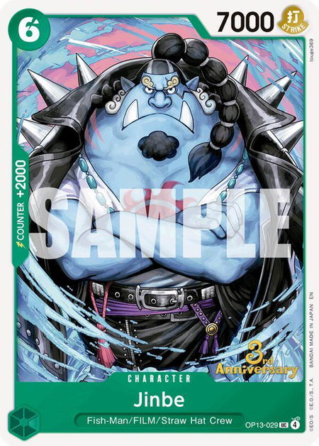 Jinbe - Carrying On His Will: 3rd Anniversary Tournament Cards One Piece trading card
