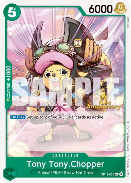 Tony Tony.Chopper - Carrying On His Will: 3rd Anniversary Tournament Cards One Piece trading card