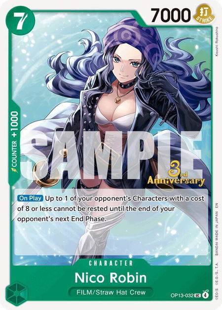 Nico Robin - Carrying On His Will: 3rd Anniversary Tournament Cards One Piece trading card