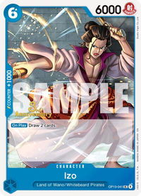 Izo - Carrying On His Will: 3rd Anniversary Tournament Cards (OP13 ANN) #OP13-041 - Uncommon One Piece Trading Card