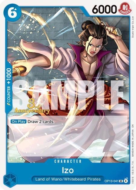 Izo - Carrying On His Will: 3rd Anniversary Tournament Cards One Piece trading card