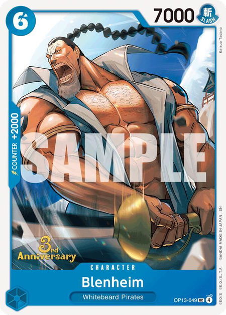 Blenheim - Carrying On His Will: 3rd Anniversary Tournament Cards One Piece trading card