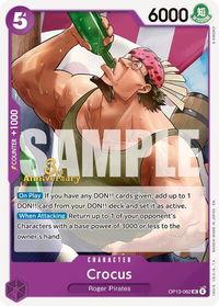 Crocus - Carrying On His Will: 3rd Anniversary Tournament Cards (OP13 ANN) #OP13-062 - Uncommon One Piece Trading Card