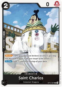 Saint Charlos - Carrying On His Will: 3rd Anniversary Tournament Cards (OP13 ANN) #OP13-087 - Uncommon One Piece Trading Card