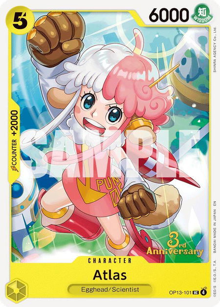 Atlas - Carrying On His Will: 3rd Anniversary Tournament Cards One Piece trading card