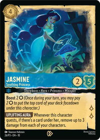 Jasmine - Soothing Princess - Disney Lorcana Promo Cards (DLPC) #26 - Promo Disney Lorcana Trading Card