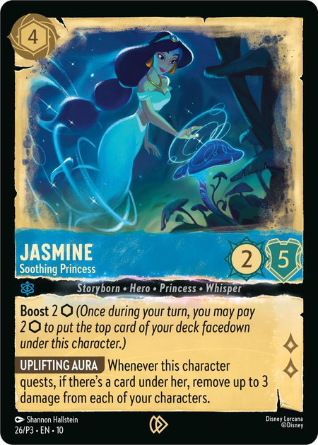 Jasmine - Soothing Princess - Disney Lorcana Promo Cards Disney Lorcana trading card