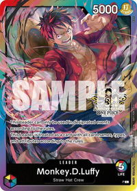Monkey.D.Luffy (3rd Anniversary Tournament 3 Brothers Pack) - Carrying On His Will: 3rd Anniversary Tournament Cards (OP13 ANN) #null - Leader One Piece Trading Card