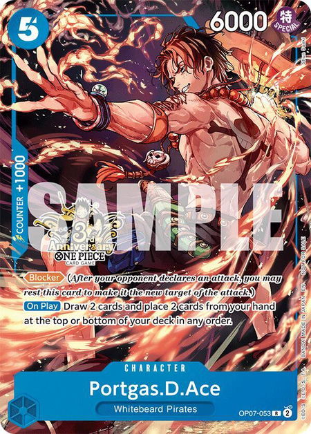 Portgas.D.Ace - OP07-053 (3rd Anniversary Tournament 3 Brothers Pack) - Carrying On His Will: 3rd Anniversary Tournament Cards One Piece trading card