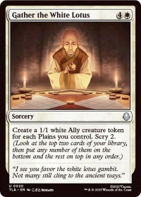 Gather the White Lotus - Avatar: The Last Airbender (TLA) #20 - Uncommon Magic: The Gathering Trading Card