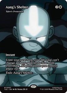 Aang's Shelter - Teferi's Protection (Borderless) - Avatar: The Last Airbender: Eternal-Legal (TLE) #7 - Mythic Rare Magic: The Gathering Trading Card