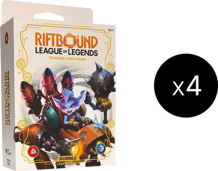 Spiritforged - Champion Deck (Rumble) Display trading card from Spiritforged Spiritforged - Champion Deck (Rumble) Display - Spiritforged Riftbound trading card